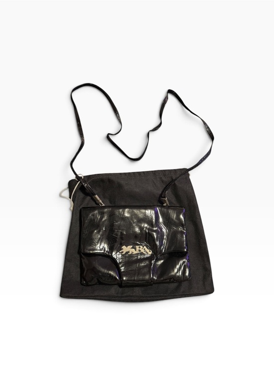Handbags - Renato Angi vintage authentic black leather crossbody bag with adjustable straps